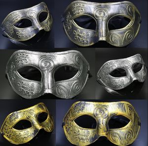 Máscaras de máscaras Trajes de Halloween Máscara de Halloween Máscaras Metade do Rosto do Partido Masquerade Cavaleiro Príncipe Máscaras Presentes do Mardi Gras