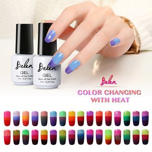 Hoge kwaliteit Belen stks Temperatuur Change Color UV Gel Langdurige Manicure Soak Off Lak Nail Lijm Nagellak Finger Art Set