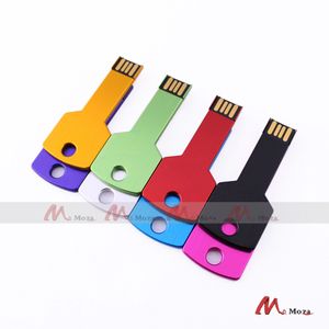 Ücretsiz Özelleştirilmiş Logo 10 adet 128 MB 256 MB 512 MB 1G 2G 4 GB 8 GB 16 GB USB Sürücü Bellek Flaş Metal Anahtar Pendrives Orijinal Gerçek Depolama Sticks