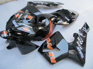 Molde de injeção 100% apto para Honda CBR600RR 05 06 conjunto de carenagem preto brilhante CBR600RR 2005 2006 OT24