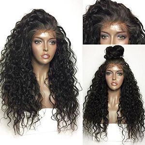 360 Lace Frontal Wig 180% Gęstość wstępnie zestrzelana linia włosów 360 koronki przednie ludzkie włosy peruka kręcone włosy peruka do czarnych kobiet 12 cali 180% Densit