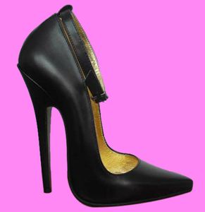 16 cm Absatzhöhe, sexy echtes Leder, spitzer Zehenbereich, Stiletto-Absatz, Party-Schuhe, US-Größe 5–14,5, Nr. Y1602