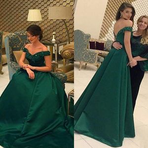 Elegant 2017 Mörkröd av axeln A-Line Prom Klänningar Lång Sexig Backless Lace Beaded Formal Evening Gowns Custom Made Kina EN12177