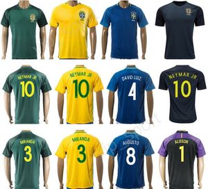 Wholesale brazil soccer jersey neymar for sale - Group buy 2017 Brasil Soccer Jersey Brazil NEYMAR JR Football Shirt Copa Ameirca Camisa de futebol Custom Thai Quality Yellow Green Black Blue