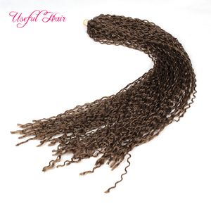 Sentetik Zizi Tığ Örgüler Saç Kinky Kıvırcık Örgü Saç Mikro Knot Zizi, Siyah Kadınlar için Genç Tiny Tiny Crimped Premade Örgüler