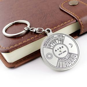 Factory direct creative multifunctional calendar Keychain men gift gift custom key chain