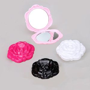 Novo 3D Rose Compact Cosmic Mirror Cute Girl Makeup Mirror MD51 12 Pçs / lote Frete Grátis