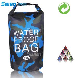 Borsa impermeabile impermeabile 10L/20L Zaino galleggiante a compressione superiore con custodia impermeabile per telefono e tracolla per canottaggio, borsone, FL