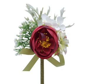 Anjo eterno Sen vassoura Broche fita flor decoração caixa de presente simulação flor