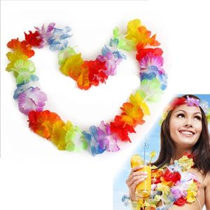 96 cm/3.78 inch Colorful Hawaiian Flower Garland Necklace for Beach Fancy Dress Wedding Birthday Party garden