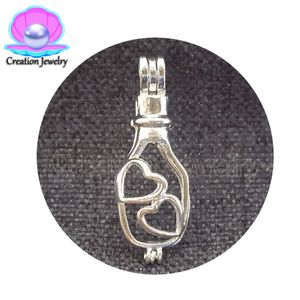 Wholesale Fashion Jewelry Silver Plated lockets Pearl Cage swan/octopus/bee/s heart Pendant Findings Essential Oil Diffuser