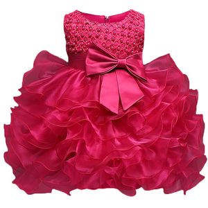 Vestido de batismo de menina de criança vestido de batismo infantil roupas de batismo infantil festas para festa para bebê menina 1º aniversário recém -nascido bebes vestido