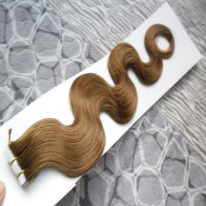 Brazilian Body Wave Tape In Human Hair Extensions Pieces a g Tape I Extension Remy Hår Dubbelsidig Tape Hair