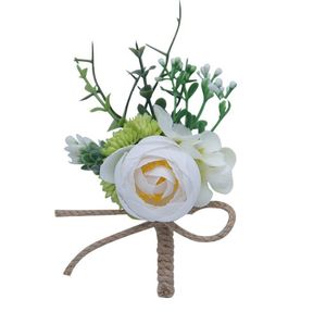 Fiore di simulazione della scatola regalo della decorazione del fiore del nastro della spilla della sposa fresca nordica