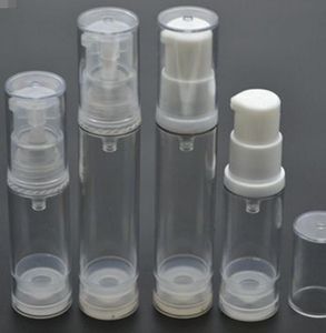 5ml Clear Airless Pump Bottle Travel Refillerbar Kosmetisk Hudvård Cream Dispenser PP Lotion Förpackning Container LX1191