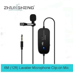 Zhuosheng Mini 3.5mm Jack Mikrofon Lavalier Kravat Klipsi Akıllı Telefon Yaka Mic Iphone 6/6 S / 7/8 / X