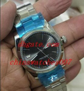 Proveedor de fábrica 114300 Reloj gris oscuro de 36 mm Movimiento Asia 2813 de acero inoxidable. Relojes de pulsera de moda para hombres