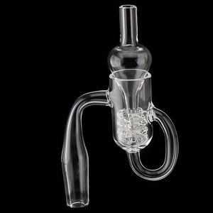 DHL Set Quartz Diamond Loop Banger Nail Oil Knot Recycler Carb Cap Dabber Insert Bowl 10mm 14mm 19mm Maschio Femmina per Tubi dell'acqua