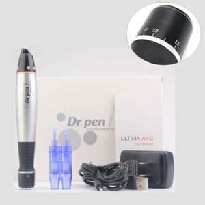 Dr. Caneta A1-C Elétrica Dermapen Auto Microneedle Sistema Ajustável Comprimentos de Agulha Ajustável 0.25mm-3.0mm Dermastamp CE