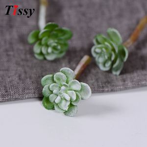 20PCS/Lot Artificial Land Lotus Rare Plants Succulent Grass Plant Landscape Fake Flower Home Garden Decor Wedding Decoration