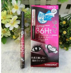 YANQINA 36H Makeup Eyeliner Pencil Waterproof Black Eyeliner Pen No Blooming Precision Liquid Eye liner VS Kylie