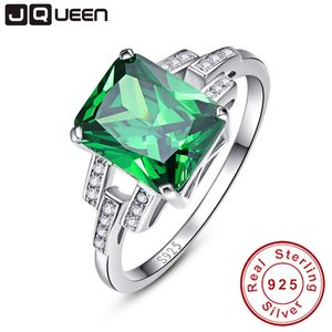 Clássico 10.75ct nano russo esmeralda anel esmeralda corte sólido 925 prata esterlina anel conjunto melhor marca jóias finas para mulher s18101001