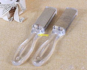 100 stks/partij Metal Clear Double Side Voetrasp Bestand Eelt Remover Dode Huid Remover Pedicure Voetverzorging Tool