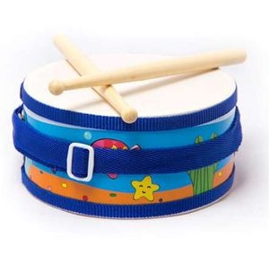 15 cm Spielzeug Musikinstrument Trommel Niedlich Holz mit Kunststoff Papier Snare Drum Sound Beat Spielzeug Geschenk für Baby Kind Kind Anfänger