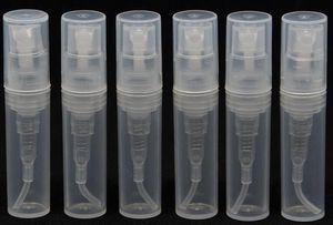 3ml Plastic Spray Atomizer Bottles parfume refill Sample Containers Cosmetics Sprayer Bottle Pump