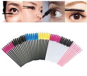 Makeup Tool 50pcs Disposable Eyelash Makeup Brushes Cosmetic Mascara Borste Wands Applicator för Lady Presenter