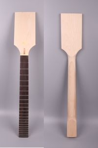 Niedokończony Electric Guitar Neck Niedokończony Paddle Headstock 22 Fret 24.75 Cal Maple Wood Electric Guitar Wymiana kratownicy # 4