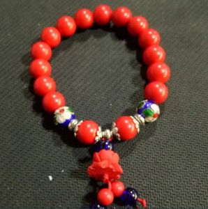 Natural cinnabar bracelets single circle fashion love Lu Zhu sand bracelet birthday gift jewelry wholesale