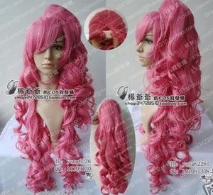 Wholesale tone types for sale - Group buy Title110 Long Good Patrol tone Cosplay Curly Pink Red Split Type Wig