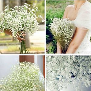 Wholesale-2016 New 10pcs/Lot Beautiful Gypsophila Artificial Fake Silk Flowers Baby Breath Plant Home Wedding Decorations