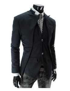 Nowa marka mężczyzn w stylu brytyjski Slim Suits Mens Stylowy projekt Blazer Casual Business Fashion Kurtka męska odzież prosta ou264j