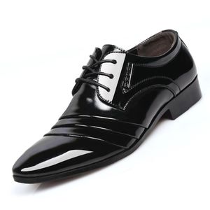Homens sapatos italianos homens formais sapatos de casamento homens terno sapatos de superfície fosco dos homens de couro de patente clássico dos homens de negócios oxfords calzado hombre