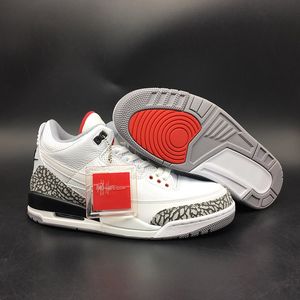 Best Sale NRG 3 Justin Timberlake Basketball Shoes For Men White Fire Red Cement Black Mens III JTH Sports Sneakers With Box AV6683-160.