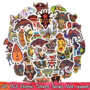 50 PCS/Lot Ethnic Totem Stickers Decals for Home Decor DIY Laptop Luggage Skateboard Tablet Bicycle Motorbike Car Traditional Style Gifts