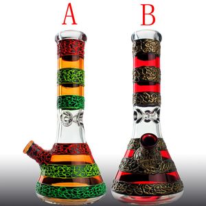 Super Size Water Bong Hookahs Vintage designs Recycle 900g Oil Dab Rig Thick Base Perclator Cute Smoking Pipes