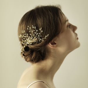 New Wedding Hair Accessories Bridal Hair Comb With Crystals Women Hair Jewelry Party Headpieces #BW-HP834