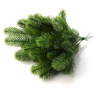 Ağaç Dalları toptan satış-10 ADET DIY Yapay Çiçek Çelenk Sahte Bitkiler Çam Dalları Noel Partisi Dekoru Yılbaşı Ağacı Süsler Çocuklar Hediye Malzemeleri
