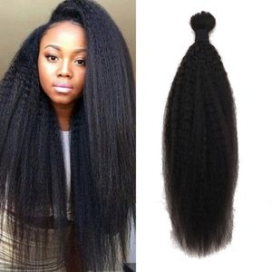 Brazilian Hair Bulk Kinky Straight Natural Color Human Hair Bulk for Braiding No Weft 10-26 inch FDshine