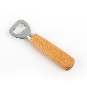 Freies verschiffen Neue Stil Holzgriff Handheld Barkeeper Flaschenöffner Hochzeit Trauzeugen Geschenk bieröffner heißer verkauf mit guter qualität