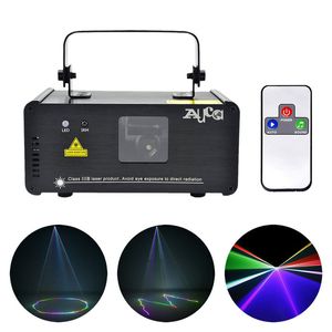 IR Remote DMX 512 mini 400mW RGB Fullfärg Laser Stage Lighting Scanner DJ Dance Party Show Projector Lights Färger