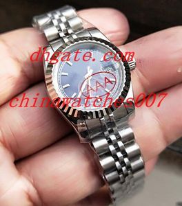 Hot sale 2018 New Style Luxo Mid-Size 31mm Azul Dial 178274 Aço Inoxidável Automático Senhoras Mulheres Relógios