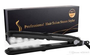 Professionele Argan Olie Steam Hair Stijltang Straight Haar Kammen Platte Ijzer Injectie Schilderen 450F Rechting Haarverzorging Styling Tools