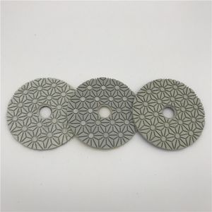 3 Passo Almofada De Polimento 4 polegada (100mm) para Mármore Granito Artifical Pedra Círculo Roda De Polimento Lixadeira Disco Abrasivo Pad Seco ou Molhado 3 Pçs / lote