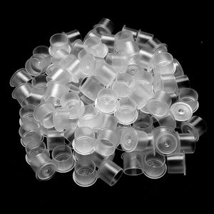 100pcs/set Small Size With Base Caps Tattoo Colors Cups Tattooing Pigment Plastic Tattoo Inks Cups Supplies Tattoo Inks