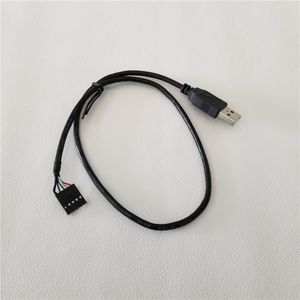 Cables De Alimentación De La Placa Base al por mayor-USB A Macho a Dupont mm Pin Cable de Alimentación de Datos Adaptador Hembra para PC Chasis Placa Base cm Negro