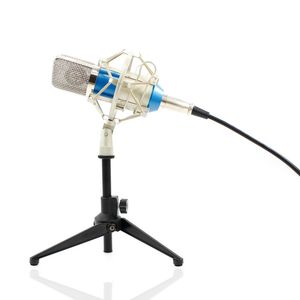 BM-700 Condensador KTV Microfone BM700 Cardioid Pro Studio de Áudio Vocal Gravação Mic KTV Karaoke com Tripé de Metal